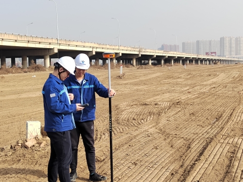 利用GPS复核大清河倒虹吸覆土情况 利用GPS复核大清河倒虹吸覆土情况