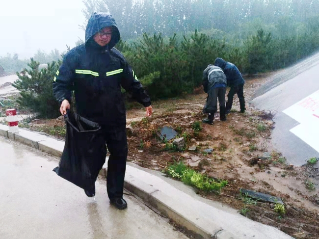 阻挡雨水进入