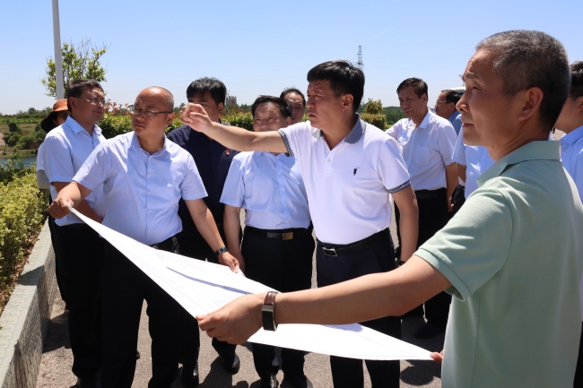 许昌市市长史根治检查指导防汛工作