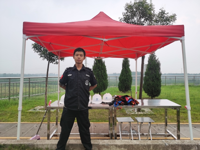 李鹏鹏及所在的导流墩现场临时驻点