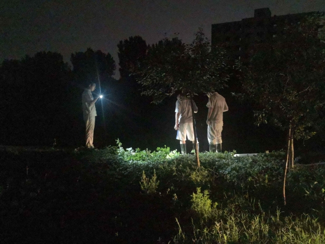 超350m3s输水夜间巡查