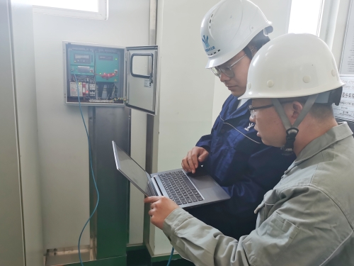 西黑山进口闸超声波主流量计运行情况检查