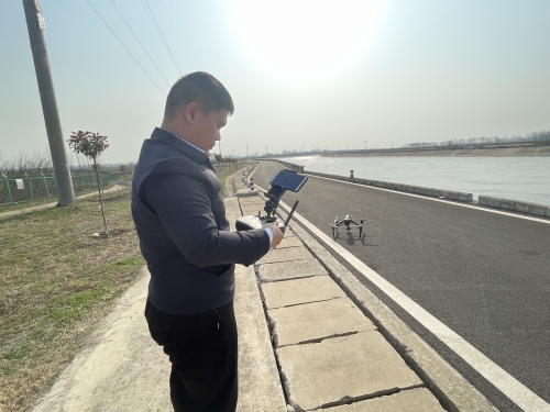 通过航拍对沿线倒虹吸进、出口进行排查